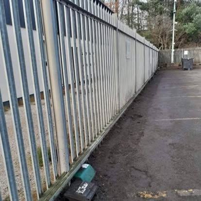 Depot car-park tidied — after CRJ Gardening & Grounds
