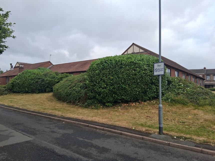 Overgrown corner cut back — after CRJ Gardening & Grounds