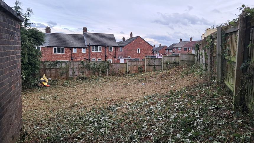 Plot cleared & levelled — after CRJ Gardening & Grounds