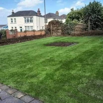 Back garden lawn transformed — after CRJ Gardening & Grounds